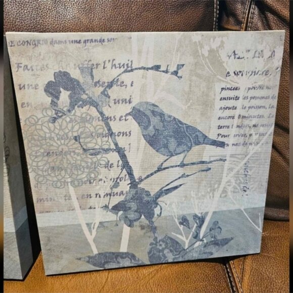 Winter Birds By Carol Robinson Canvas Set - Picture 3 of 8